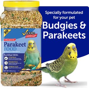 3-D Parakeet Food, 5-lb jar