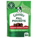 Greenies Pill Pockets Canine Hickory Smoke Flavor Natural Dog Treats, Tablet Size, 30 count