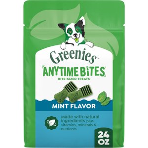 Greenies Anytime Bites Mint Flavor Soft & Chewy Dog Treats, 24-oz bag