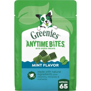Greenies Anytime Bites Mint Flavor Soft & Chewy Dog Treats, 10.3-oz bag