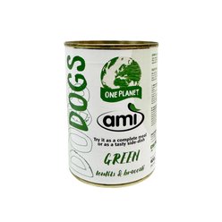 Ami Green Lentils & Broccoli Vegan Wet Dog Food, 14-oz can, case of 12