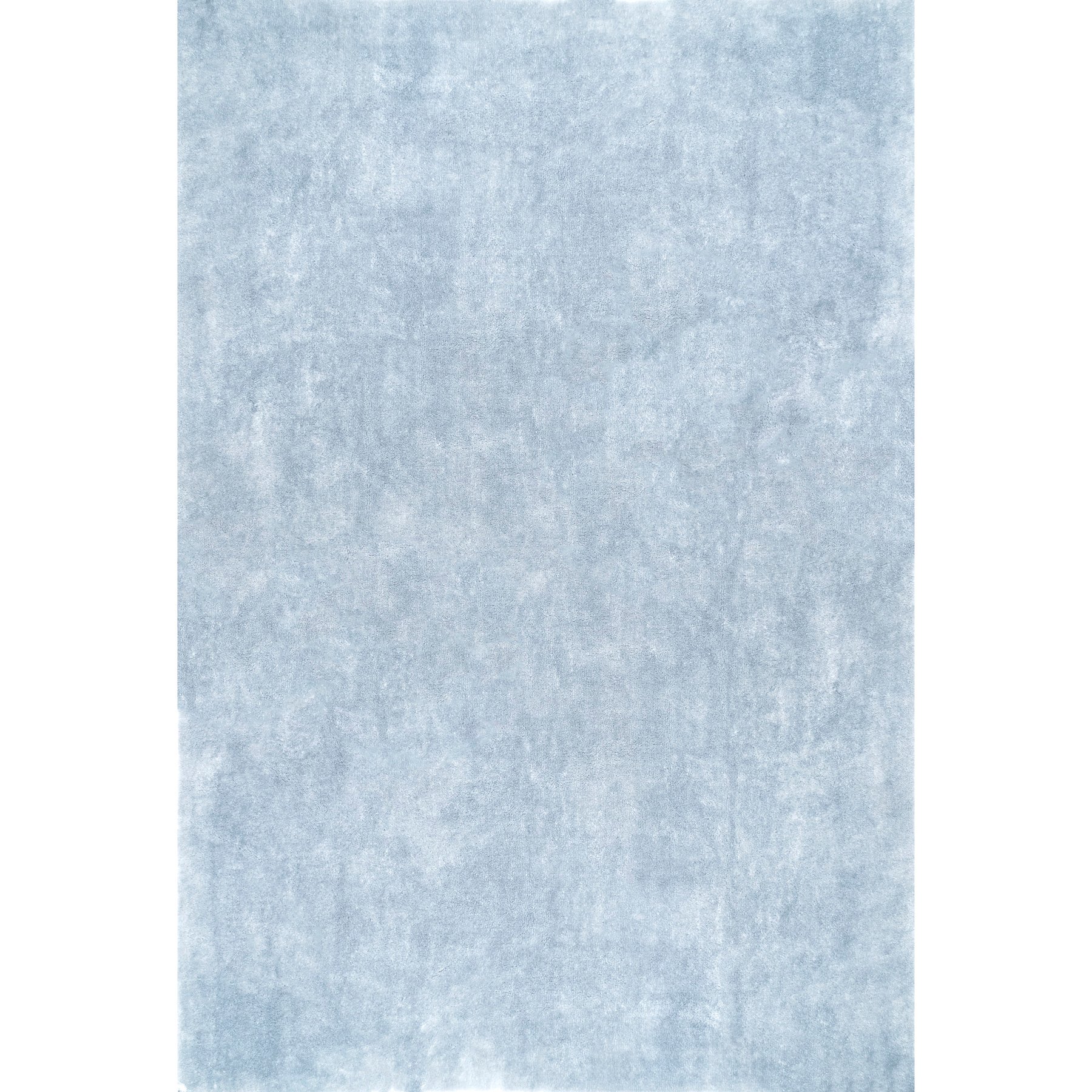 Nuloom Loni SuperiorWash Solid Machine Washable Shag Area Rug, Light Blue, 3 x 5-ft