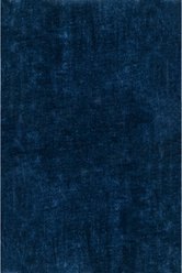Nuloom Loni Solid Machine Washable Shag Area Rug, Navy, 2 x 3-ft