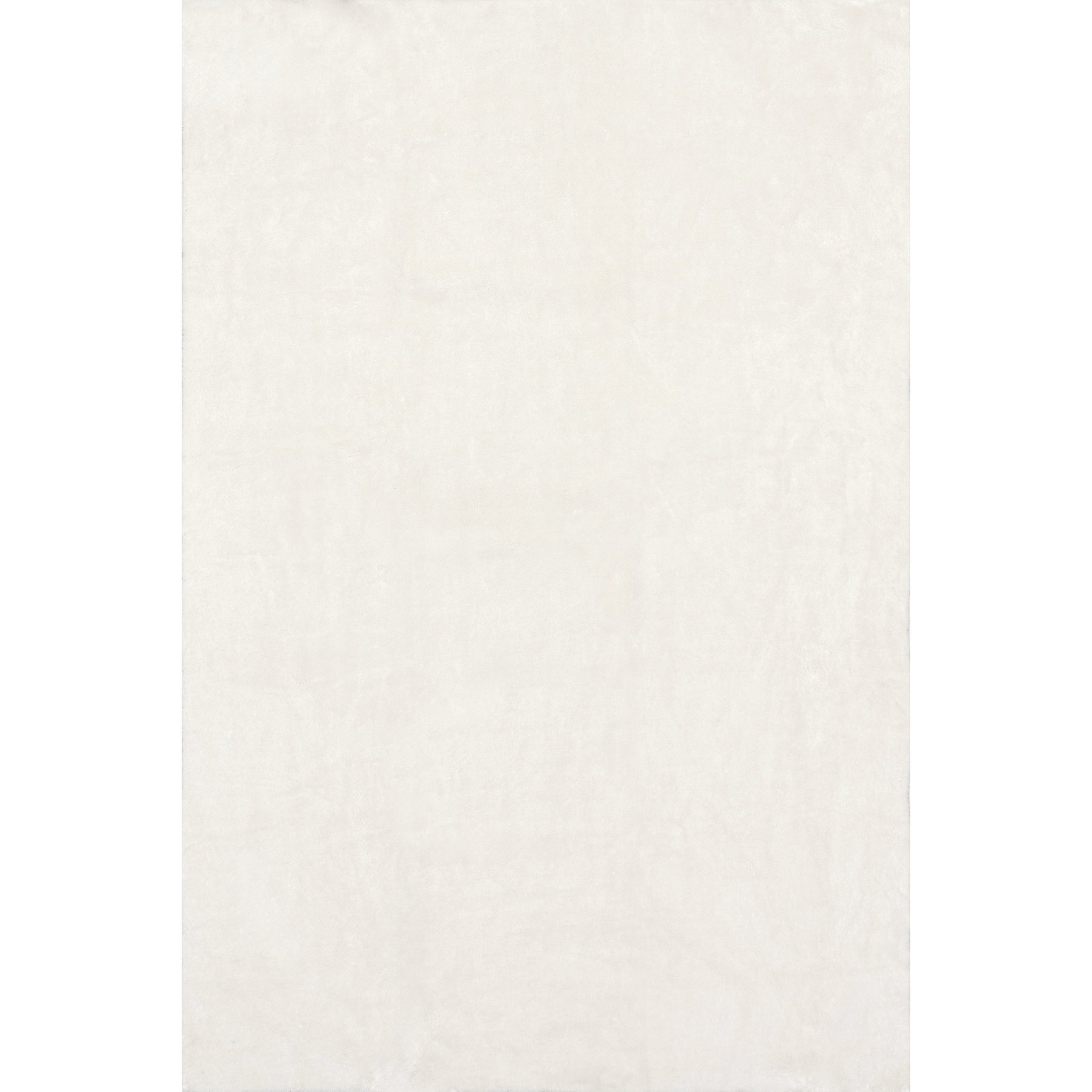 Nuloom Loni SuperiorWash Solid Machine Washable Shag Area Rug, Off White, 4-ft