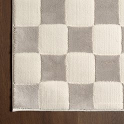 Nuloom Alaiya Checkered Machine Washable Area Rug, Cream, 4 x 6-ft slide 2 of 7