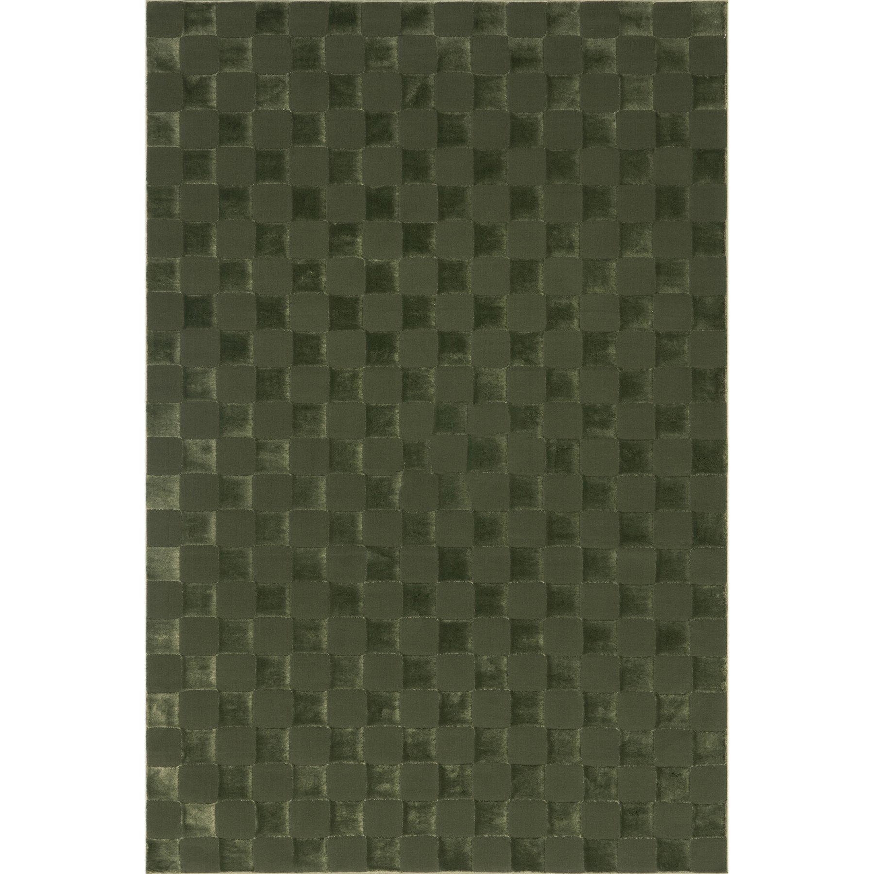 Nuloom Alaiya Checkered Machine Washable Area Rug, Green, 3 x 5-ft