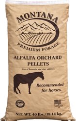 Montana Premium Forage Alfalfa Orchard Pellets Horse Feed, 40-lb bag