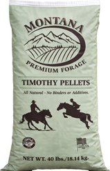 Montana Premium Forage Timothy Pellets Horse Feed, 40-lb bag