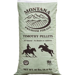 Montana Premium Forage Timothy Pellets Horse Feed, 40-lb bag
