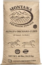 Montana Premium Forage Alfalfa Orchard Cubes Horse Feed, 40-lb bag