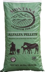 Montana Premium Forage Alfalfa Pellets Horse Feed, 40-lb bag