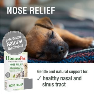 HomeoPet Nose Relief Homeopathic Medicine for Allergies & Respiratory Infections for Birds, Cats, Dogs & Small Pets, 450 drops