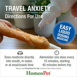 HomeoPet Travel Anxiety Dog, Cat, Bird & Small Animal Supplement, 450 drops slide 2 of 7