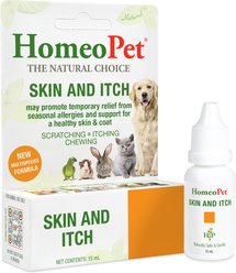 HomeoPet Skin & Itch Dog, Cat, Bird & Small Animal Supplement, 450 drops
