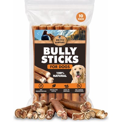 Brutus & Barnaby Brutus & Barnaby 6-in Bully Sticks Dog Treats, 10 count