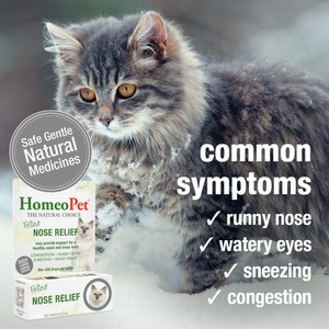HomeoPet Feline Nose Relief Homeopathic Medicine for Nasal & Sinus Infection for Cats, 450 drops