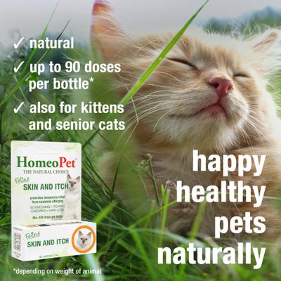 Show full view: HomeoPet Feline Skin & Itch Cat Supplement, 450 drops slide 5 of 9