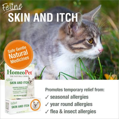 Show full view: HomeoPet Feline Skin & Itch Cat Supplement, 450 drops slide 3 of 9