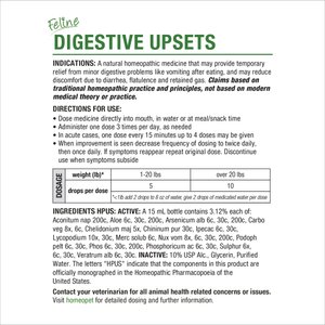 HomeoPet Digestive Upsets Medication for Digestive Issues for Cats