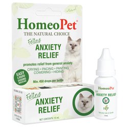 HomeoPet Feline Anxiety Relief Cat Supplement, 450 drops