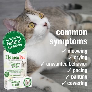 HomeoPet Feline Anxiety Relief Cat Supplement, 450 drops