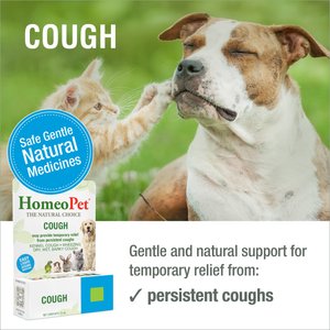 HomeoPet Cough Homeopathic Medicine for Cough Suppressant for Birds, Cats, Dogs & Small Pets, 450 drops
