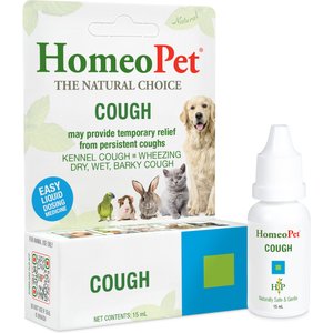 HomeoPet Cough Homeopathic Medicine for Cough Suppressant for Birds, Cats, Dogs & Small Pets, 450 drops