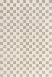 Nuloom Alaiya Checkered Machine Washable Area Rug, Cream, 6-ft