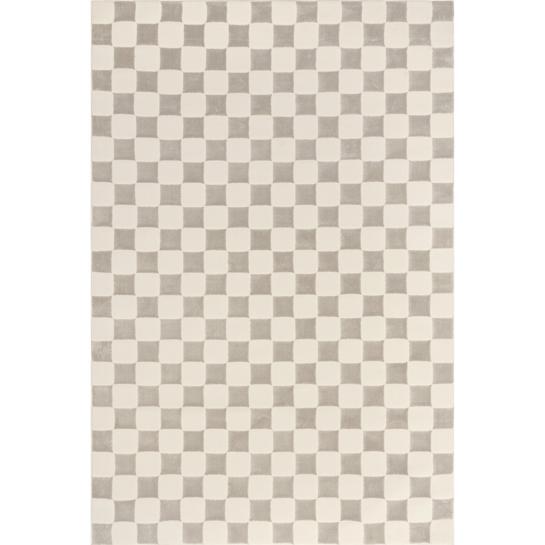 Nuloom Alaiya Checkered Machine Washable Area Rug, Cream, 3 x 5-ft