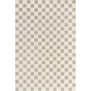 Nuloom Alaiya Checkered Machine Washable Area Rug, Cream, 2 x 3-ft