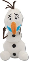 Buckle-Down Disney Frozen Olaf Surprised Sitting Squeaky Plush Dog Toy