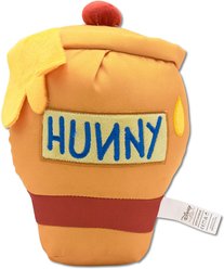 Buckle-Down Disney Winnie the Pooh Hunny Pot Squeaky Plush Dog Toy, Yellow