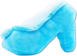 Buckle-Down Disney Cinderella Slipper Squeaky Plush Dog Toy, Light Blue slide 2 of 3
