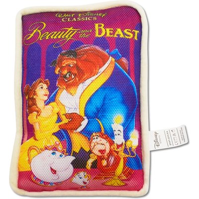Buckle-Down Buckle-Down Disney Beauty & the Beast VHS Tape Squeaky Plush Dog Toy