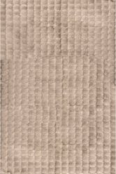 Nuloom Jeni Solid Faux Rabbit Machine Washable Area Rug, Taupe, 2 x 3-ft