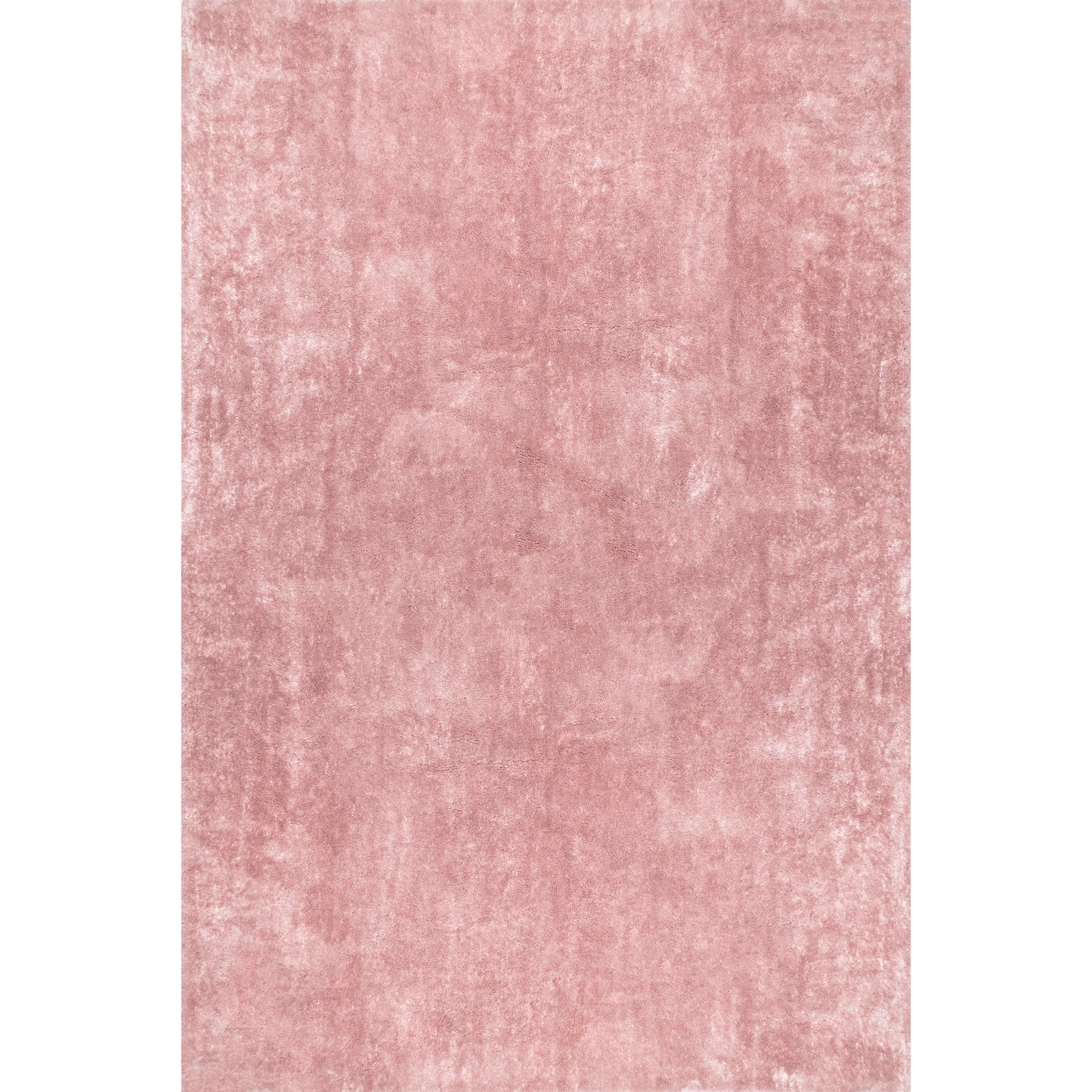 Nuloom Loni Solid Machine Washable Shag Area Rug, Pink, 4-ft