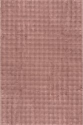 Nuloom Jeni Solid Faux Rabbit Machine Washable Area Rug, Burgundy, 7-ft 6-in x 9-ft 6-in