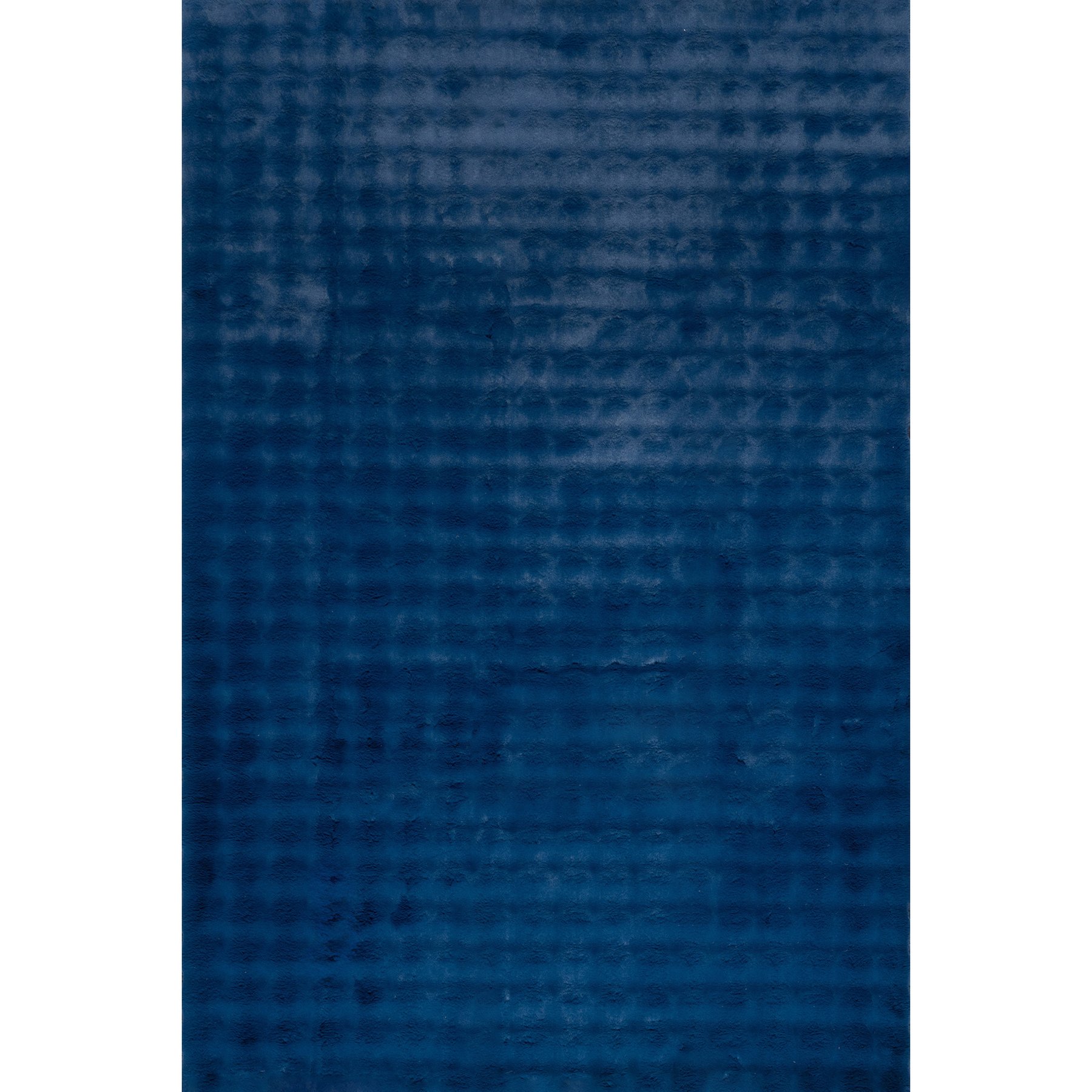 Nuloom Jeni Solid Faux Rabbit Machine Washable Area Rug, Navy, 5 x 8-ft