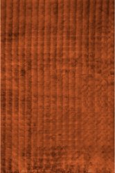 Nuloom Jeni SuperiorWash Solid Faux Rabbit Machine Washable Area Rug, Brick, 3-ft 9-in x 6-ft