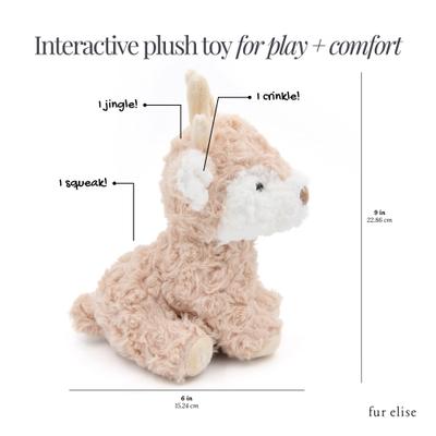 Show full view: Fur Elise Vixi Maxi Plush Dog Toy slide 2 of 8