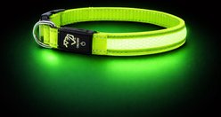 Mad Dog Products The Night Walker Reflective LED Dog Collar, Green, Large: 24-in neck, 1-in wide