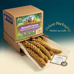Nemeth Farms Natural Sun Dried Millet Spray Bird Food, 2-lb box