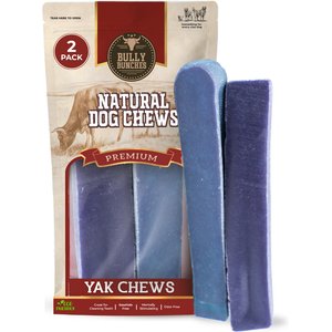 Bully Bunches Blueberry Flavored Himalayan Yak Chew Dog Treats, Medium, 2 count