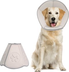 WZ PET Ultra-light Soft Foldable Dog & Cat Recovery Cone Collar, Large: 14 to 17-in neck, 9.8-in depth