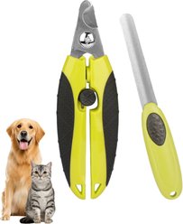 Fido Fave Dog Nail Clippers & Trimmer with Safety Guard, Green, pack of 2