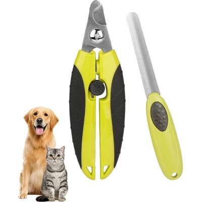 Fido Fave Fido Fave Dog Nail Clippers & Trimmer with Safety Guard & Nail File, Green
