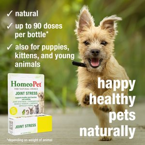 HomeoPet Joint Stress Homeopathic Medicine for Joint Pain/Arthritis for Birds, Cats, Dogs & Small Pets, 450 drops