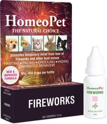 HomeoPet Fireworks Dog, Cat, Bird & Small Animal Supplement, 450 drops