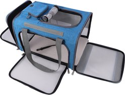 DOPZER Soft-Sided Airline Approved Bag Dog & Cat Carrier, 18.1 x 11.8 x 11.8-in, Blue slide 1 of 9