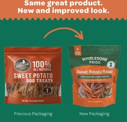 Wholesome Pride Pet Treats Sweet Potato Fries All-Natural Single Ingredient Dog Treats, 16-oz bag slide 2 of 8